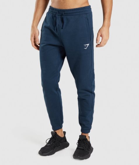 Spodnie Do Biegania Gymshark Essential Męskie Granatowe | PL 361KNQ